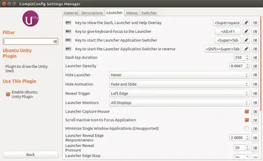 Screenshot of CompizConfig Settings Manager