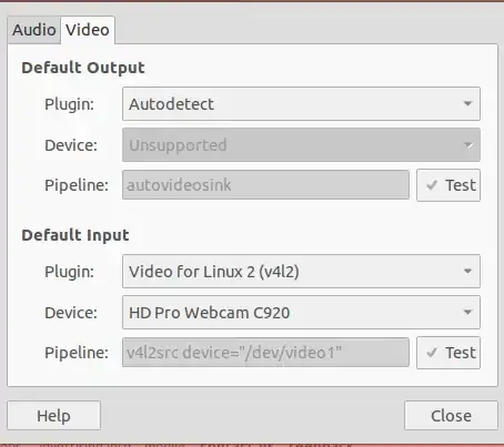 Gstreamer settings