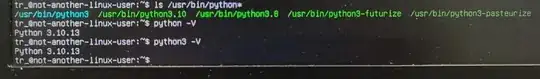 python -V