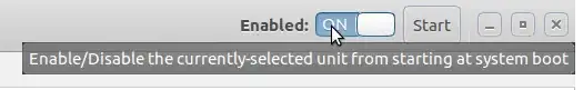 Toogle switches to enable/start