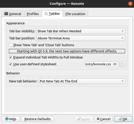 Konsole Settings