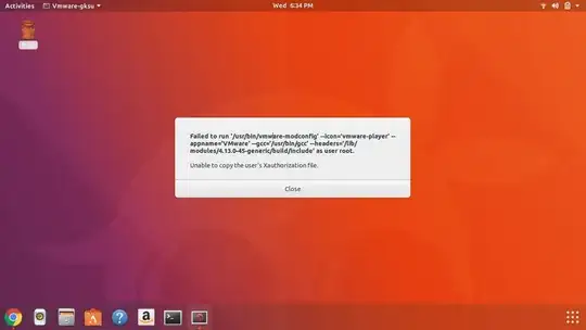 VMWare Install Bug