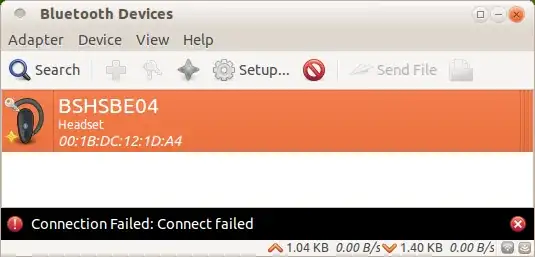 bluetooth fail