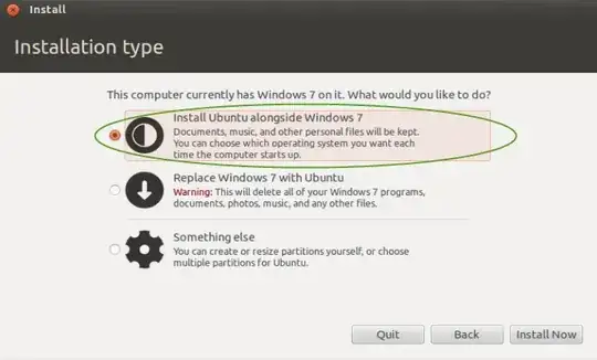 example of 12.04 install choice