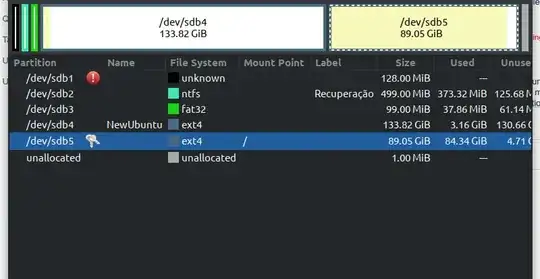 gparted screenshot