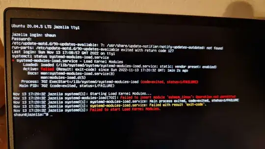 systemctl output