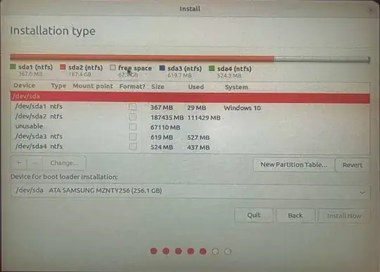 In Ubuntu Installer