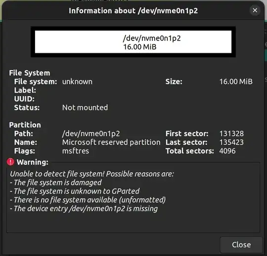 gparted error
