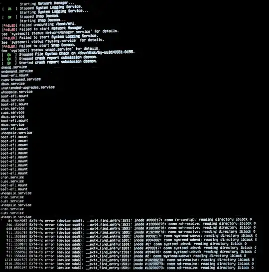 Boot errors