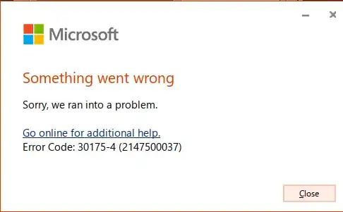 Error office
