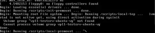 Volume group not found; Cannot process volume group