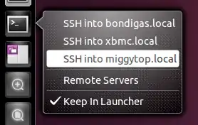 ssh quicklist
