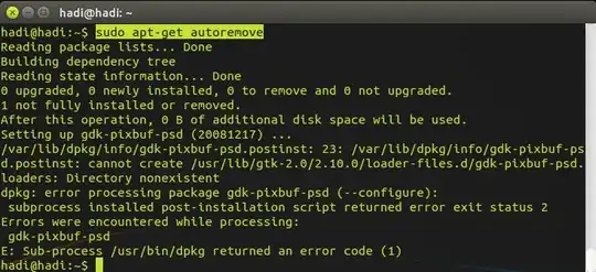 dpkg error in terminal