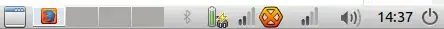 taskbar showing wifi icon/applet twice