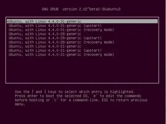 grub menu