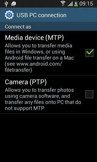 options screenshot