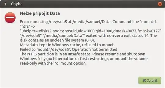 Error message