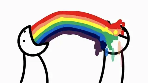 I spit rainbows