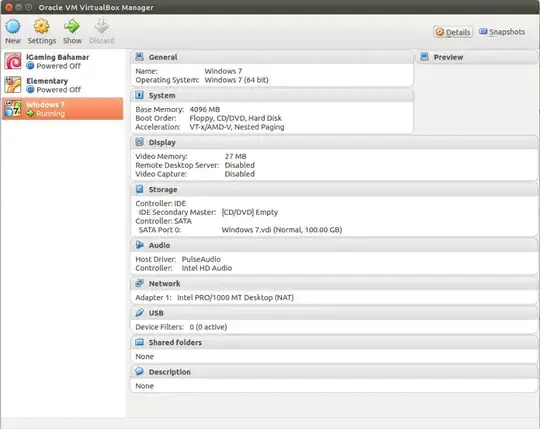 VM configuration