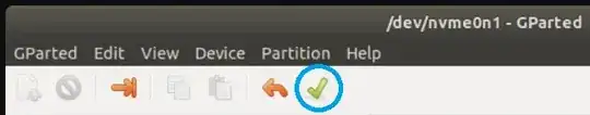 Show the COMMIT check mark