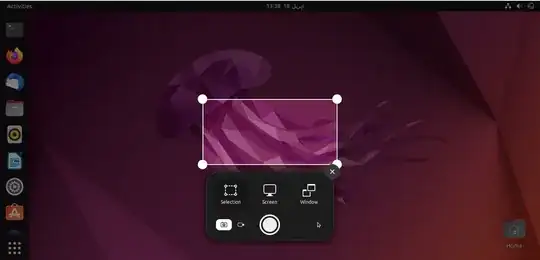Taking a screenshot in 22.04
