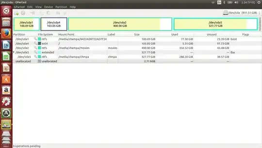 gparted snapshot