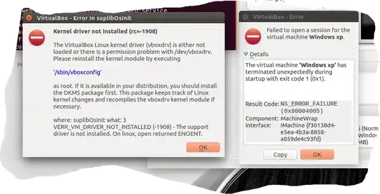 Error I received