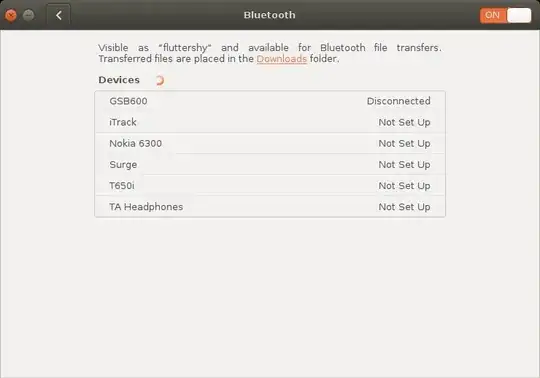 Bluetooth settings