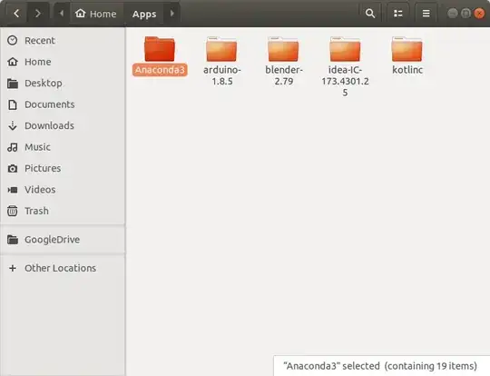 folder selected