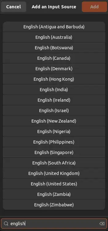 English Options