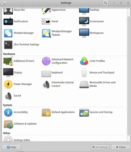 All settings