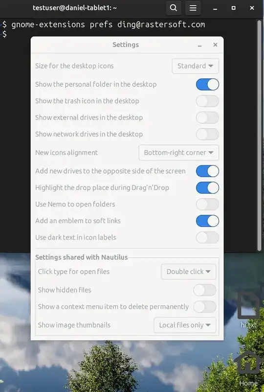 ding preferences