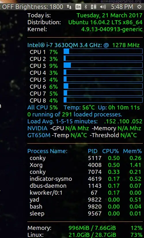 Conky Display