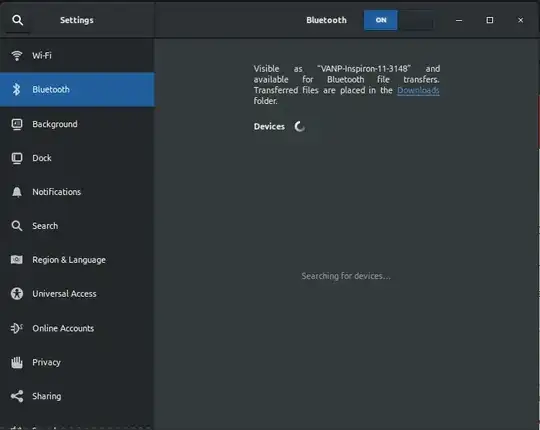 Bluetooth window