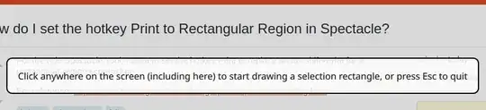 Using PrintScreen key to take a rectangular area screenshot