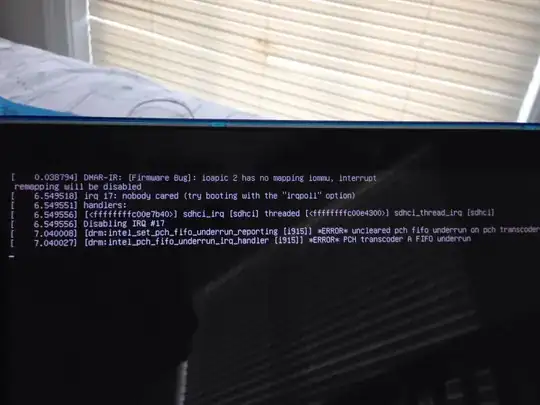 error message