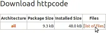list of files link