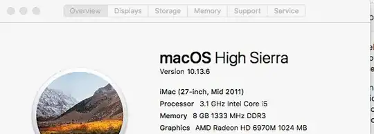 MacOS version