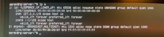 output of ip a