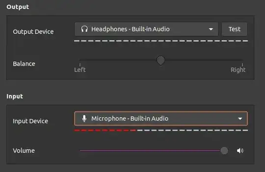 Sound settings