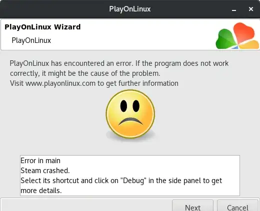 Steam crashed