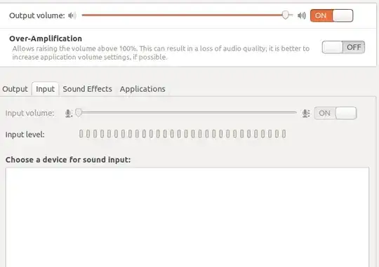 input settings