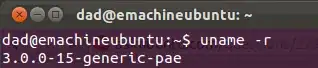 Terminal <uname -r>