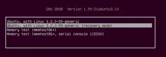 Grub menu