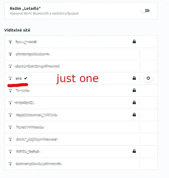 WiFi settings