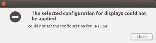 Error screenshot