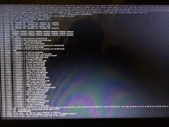 Error screen
