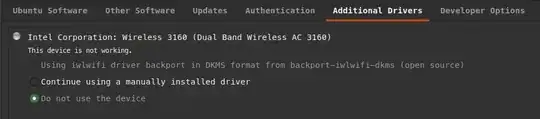 Ubuntu Software Additional Drivers 