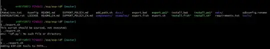 terminal output