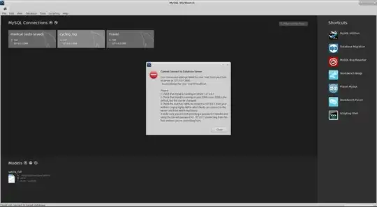 Error popup